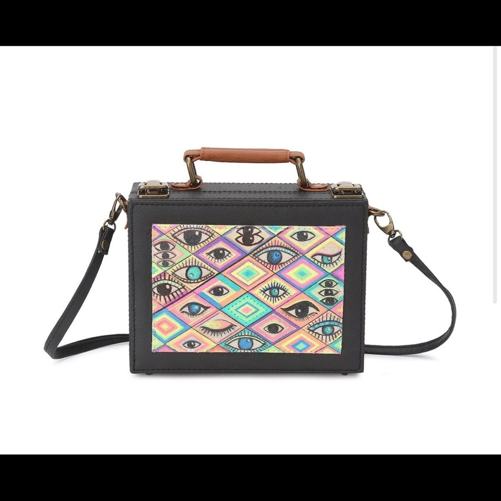 Handmade and hand painted sling bag